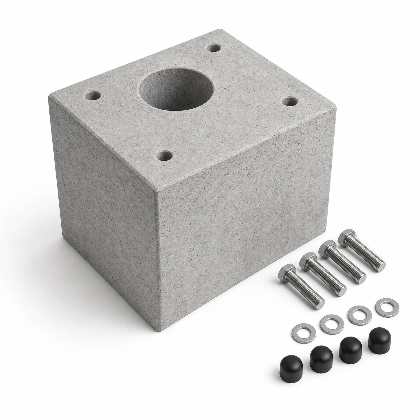 Prefabricated concrete foundation specially designed for Mennekes Amtron 4You, 4Business base