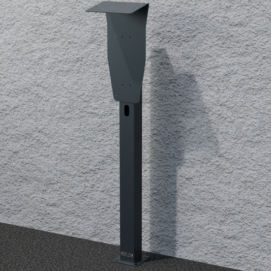 Charging station suitable for Mennekes Amtrom 4You & 4Business Wallbox with roof | stand | pedestal | stele | base