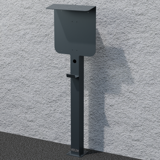 Charging station suitable for cFos Power Brain Wallbox with roof | Stand | Stand | Stele | base