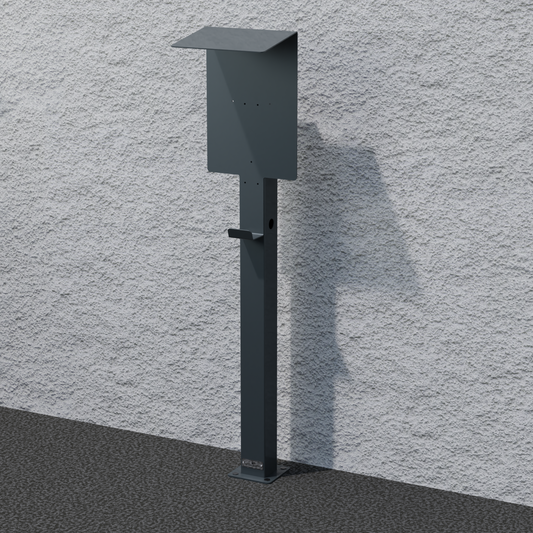 Charging station suitable for Mercedes Benz ECE Wallbox with roof | Stand | Stand | Stele | base