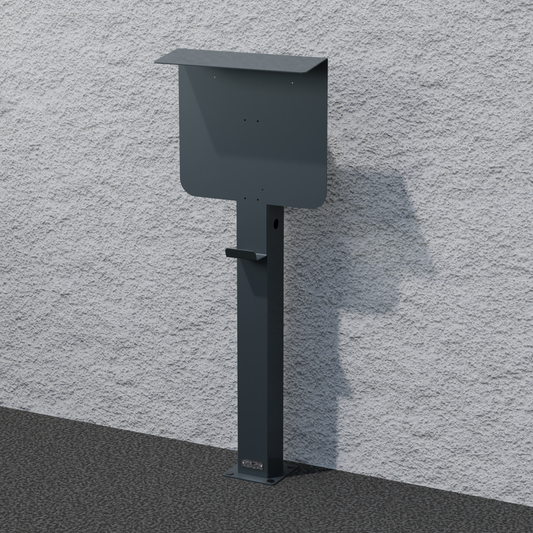 Charging column suitable for SMA EV Charger Wallbox with roof | Stand | Stand | Stele | base