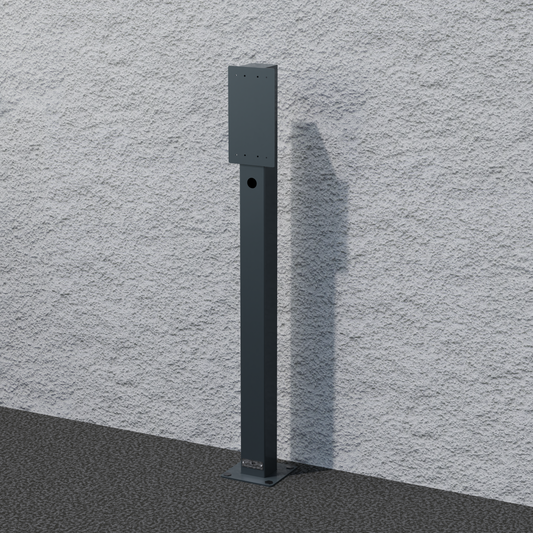 Charging station / stand suitable for Voitas Wallbox made of stainless steel with powder coating | Stand | Pedestal | Stele |