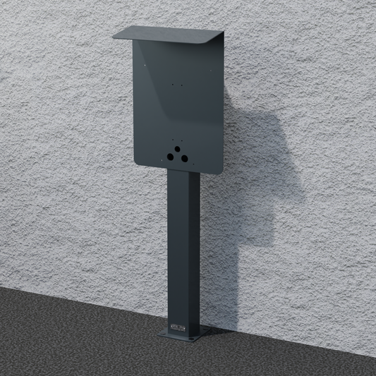 Charging station suitable for eCHARGE cPH2 from Hardy Barth with roof | Stand | Stand | stele