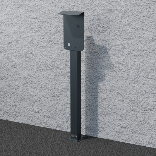 Charging station suitable for eCHARGE cPu2 / cPµ2 Pro from Hardy Barth with roof | Stand | Stand | stele