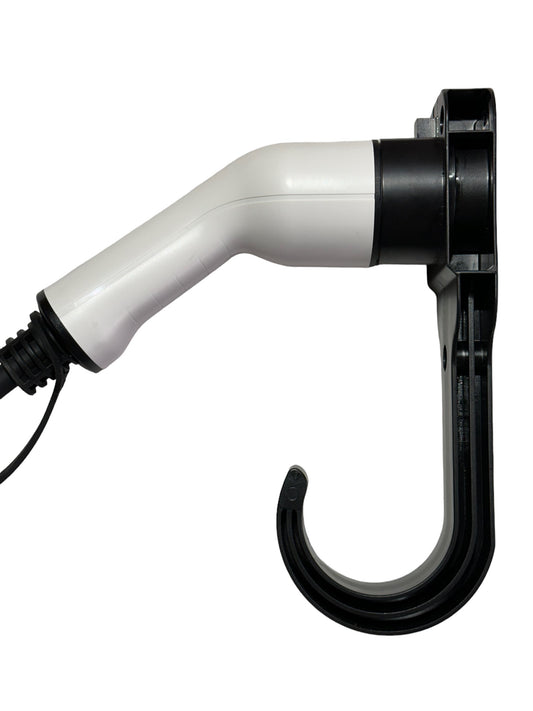 Premium wall mount for EV charging cable | Type 2 | Robust mount for wallbox plug | Efficient cable organization