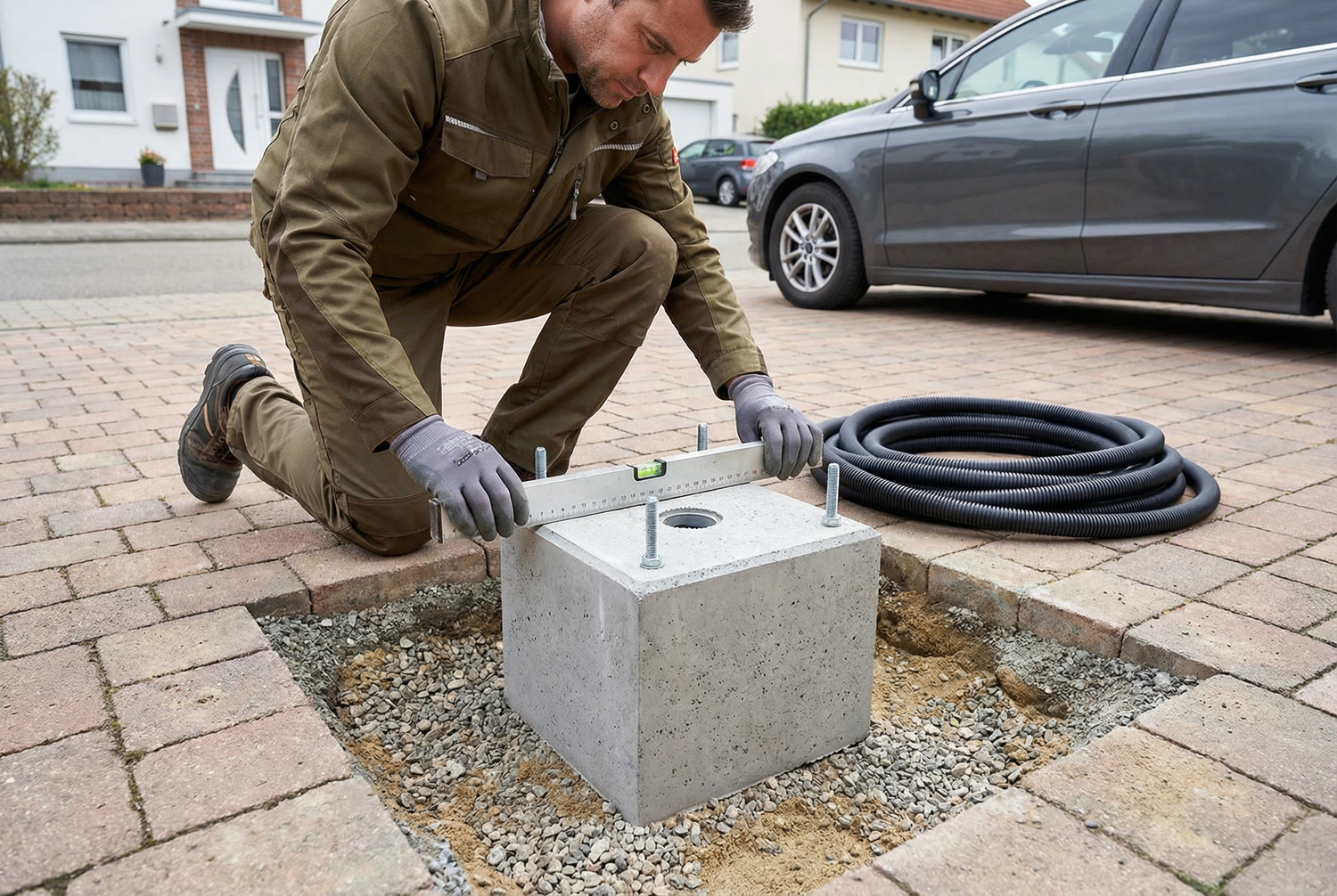 Precast concrete foundations