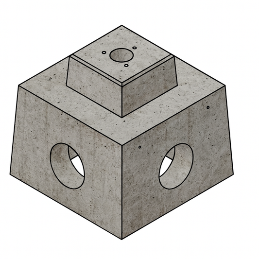 Cito 250 and Cito 500 concrete base - ready-made foundation especially for Cito charging station - 250 kg