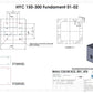 Alpitronic Betonfundament für Hypercharger HYC150, HYC200, HYC300 & HYC400