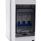 Connection box for charging stations (100mm version) e.g. Go-E Gemini column, Keba, Solaredge, Pulsar etc. column