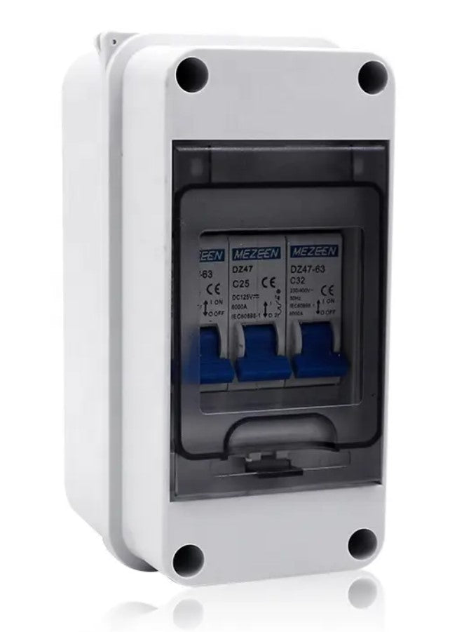 Connection box for charging stations (100mm version) e.g. Go-E Gemini column, Keba, Solaredge, Pulsar etc. column