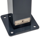 Charging station suitable for Alpha ESS Smile G3 EVCT11 Wallbox with roof and cable hook | Stand | Pedestal | Stele | Base