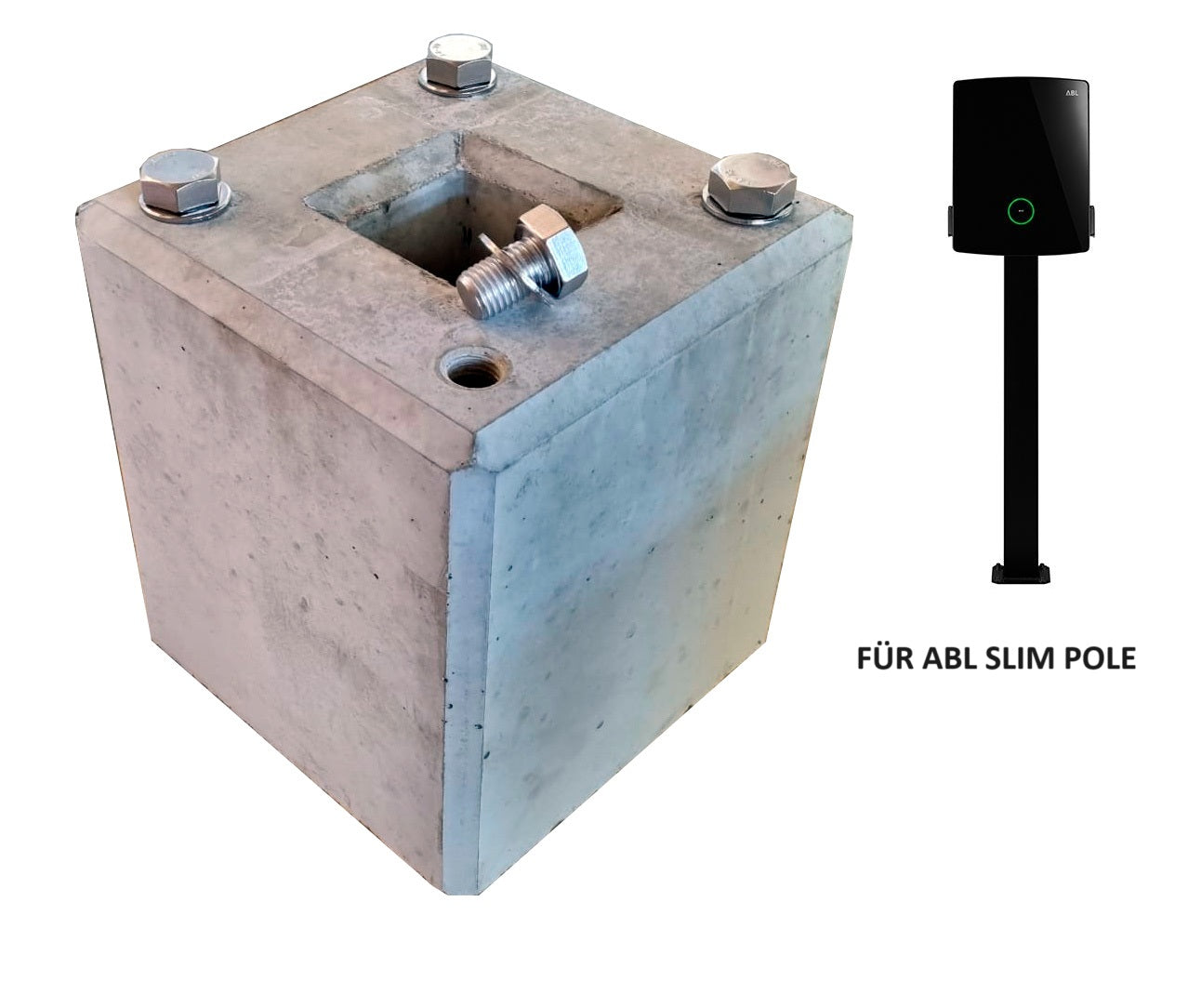 Ready-made concrete foundation specifically suitable for Original Easee Base 1-Way, 2-Way, 4-Way (90322) 