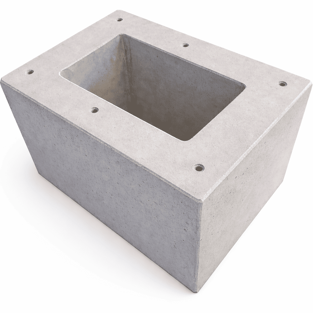 Ready-made foundation especially for KEBA base double triangle KeContact P20 / P30 V3 (article: 99839)