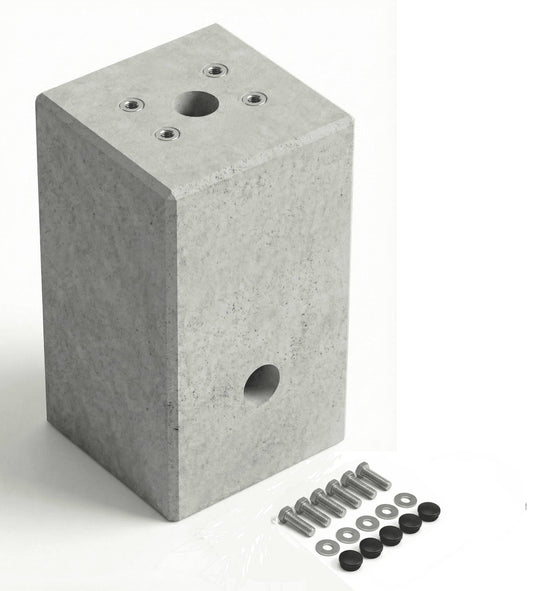 Prefabricated foundation XL (101 kg) made of concrete for "DIE-LADESÄULE.DE" charging station, base or stele