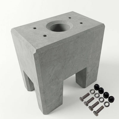 Prefabricated concrete foundation specially designed for Mennekes Amtron 4You, 4Business base