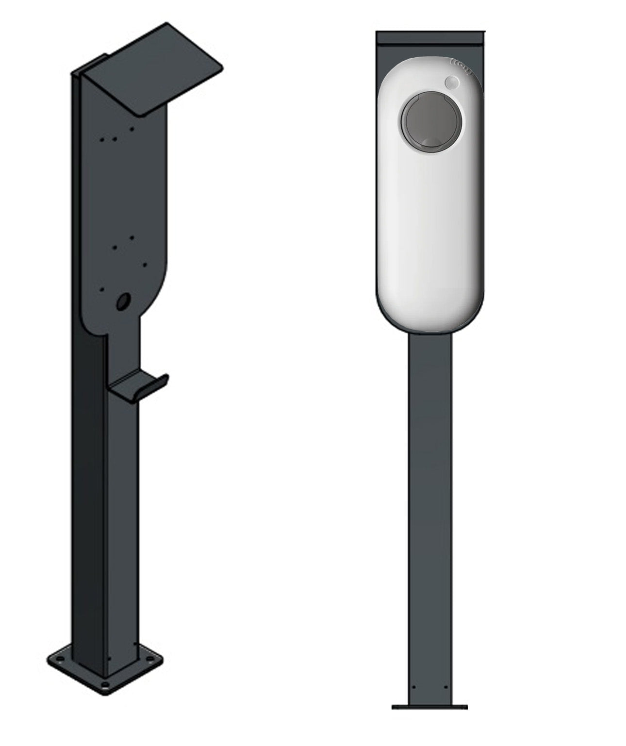 Charging station for Easee Wallbox with roof | stand | Stand | stele | base