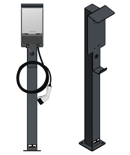 Charging pole suitable for E.ON Drive Smartbox Wallbox with roof | Stand | Stele |