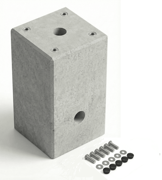 Prefabricated foundation XL (101 kg) made of concrete for "DIE-LADESÄULE.DE" charging station, base or stele