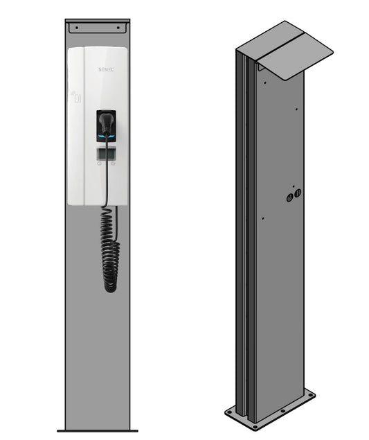 Charging station suitable for Senec Pro S Wallbox with roof | Stand | Stand | Stele | base