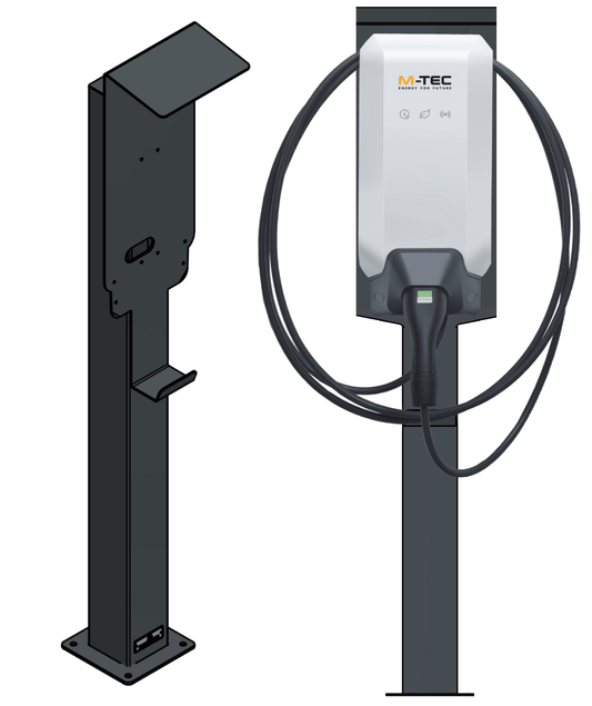 Charging station suitable for KEBA P40 KeContact Wallbox with roof | Stand | Pedestal | Stele 