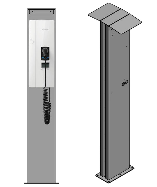 Charging station suitable for Senec Pro S Wallbox with roof | Stand | Stand | Stele | base