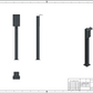 Charging station suitable for Alpha ESS Smile G3 EVCT11 Wallbox with roof and cable hook | Stand | Pedestal | Stele | Base