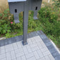 Charging station suitable for 2 Easee Wallbox with roof | BESIDE | Stand | Stand | Stele | base