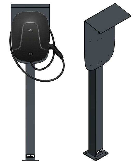 Charging station for ABL EMH1 Wallbox with roof | stand | Stand | stele | also suitable for the Senec Wallbox Pro