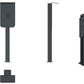Laddningsstolpe lämplig för ELLI (VW) Audi, Skoda Wallbox med tak | Stativ | Piedestal
