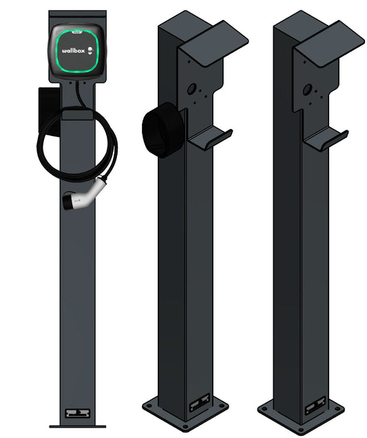 Charging station suitable for Pulsar, Pulsar Plus Wallbox with roof | Stand | Stand | Stele | base