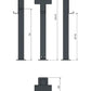 Laddningsstolpe lämplig för Kostal Enector Wallbox med tak | stativ | piedestal