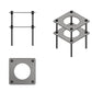 Markmonteringssockel "G4" lämplig för DIE-Ladesäule.de för infästning i betong