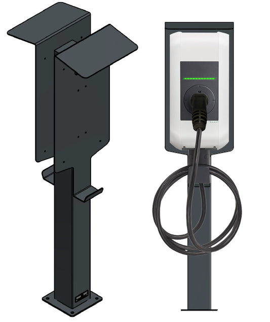 KEBA P20 charging station, P30 wall box with roof | stand | Stand | stele