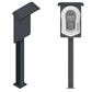 Charging column suitable for Zappi Charger Wallbox with roof and cable holder | Stand | Stand | stele